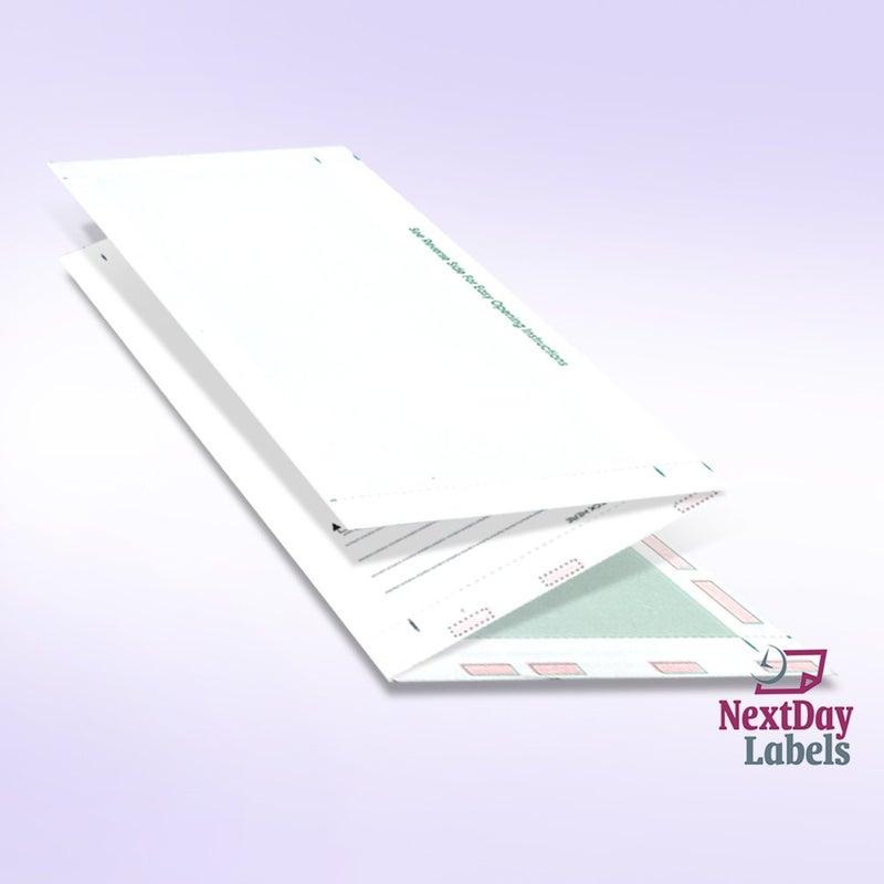 NextDayLabels Next Day Labels - 8-1/2" x 11" Pressure Seal Self Mailer Checks (Green-250) - Image 2